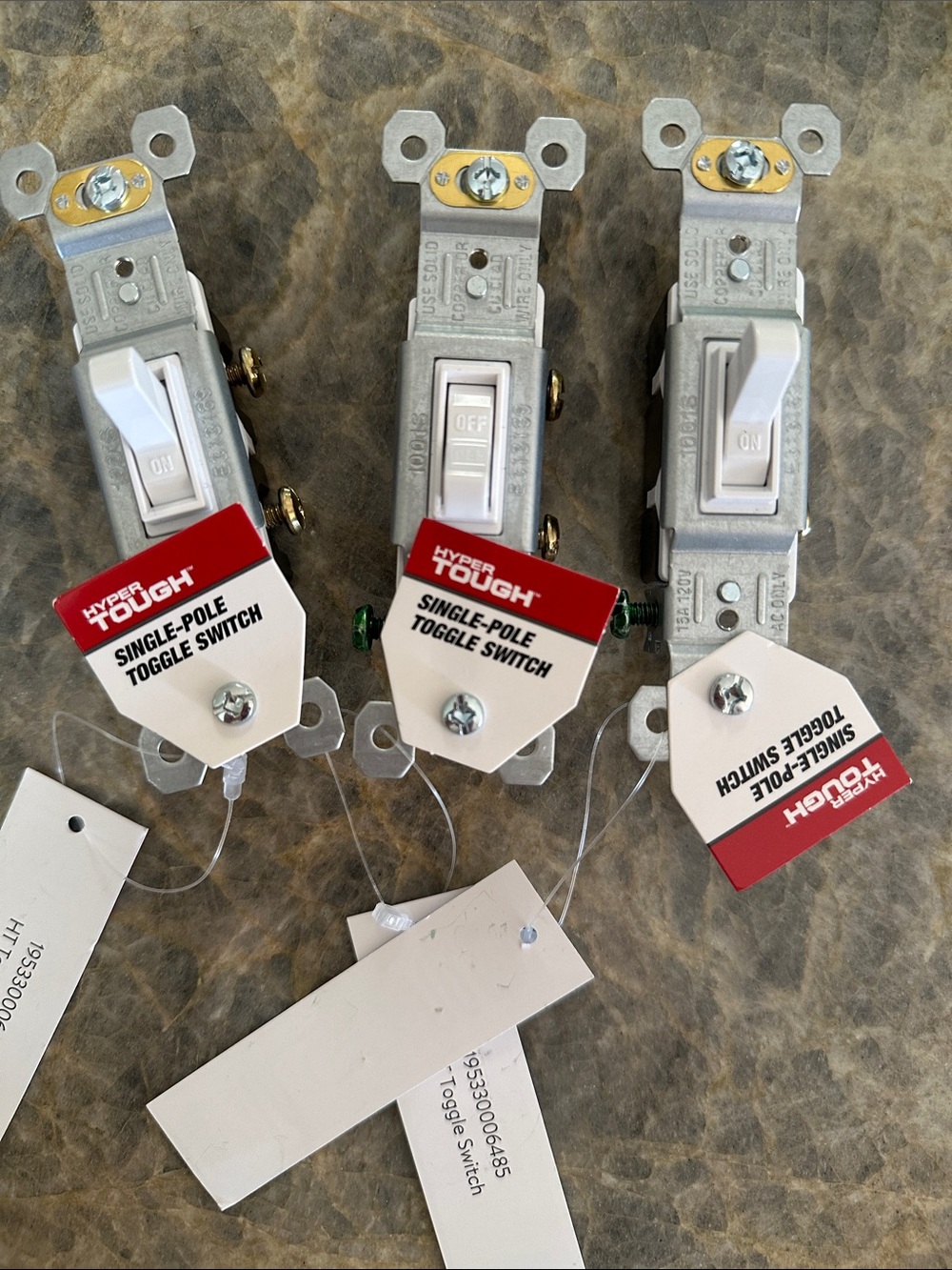 Single-Pole Toggle Light Switch - White